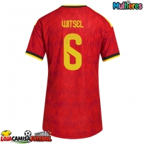 Camisa de Futebol Bélgica Axel Witsel #6 Equipamento Principal Mulheres Mundo 2026 Manga Curta